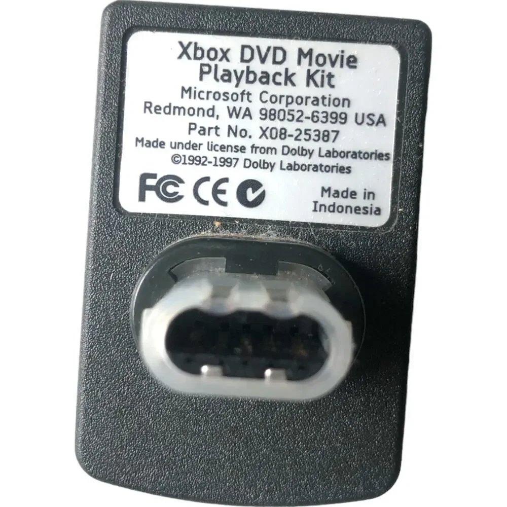 Microsoft Xbox DVD Movie Playback Kit X08-25387 Receiver